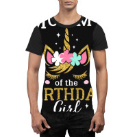 Mommy Of The Birthday Girl Unicorn Graphic T-shirt | Artistshot