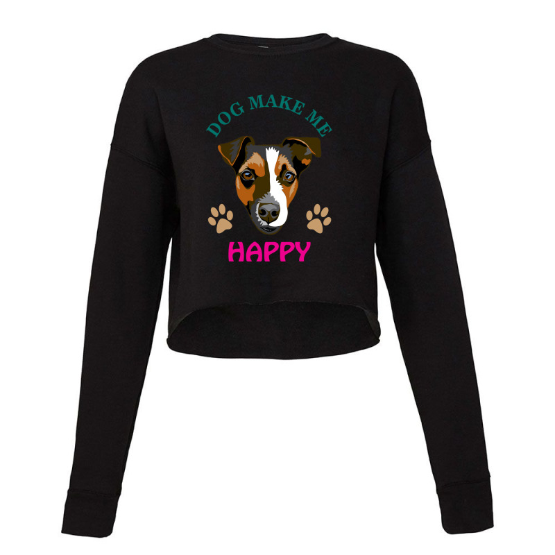 Dog Lover Gift Retro Dachshund Sausage Dog Cropped Sweater by lorismerch | Artistshot