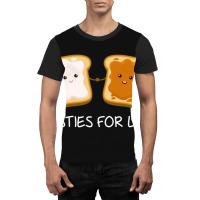 Besties Peanut Butter And Marshmallow Fluffernutter Product Graphic T-shirt | Artistshot