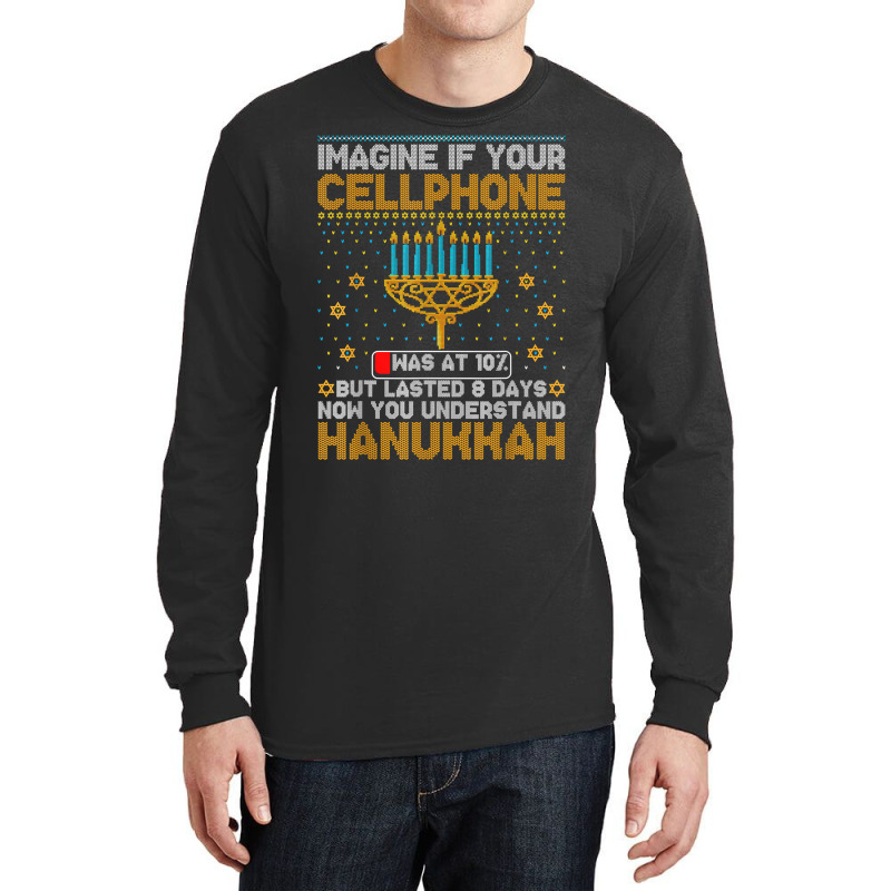 Funny Hanukkah Jewish Holiday Gifts Idea Jew Fun Hanukkah T Shirt Long Sleeve Shirts | Artistshot