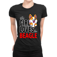 This Girl Loves Her Beagle Ladies Fitted T-shirt | Artistshot