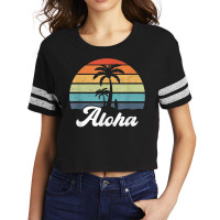 Aloha Hawaii Hawaiian Island Shirt Palm Beach Surfboard Surf T Shirt Scorecard Crop Tee | Artistshot