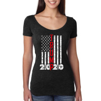 Trump Vintage American Flag Usa 2020 Presidential Election Women's Triblend Scoop T-shirt | Artistshot