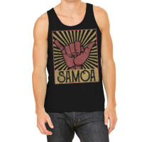 Vintage Shaka Samoa Samoan Beach Sunset Surfer Tank Top | Artistshot