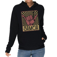 Vintage Shaka Samoa Samoan Beach Sunset Surfer Lightweight Hoodie | Artistshot