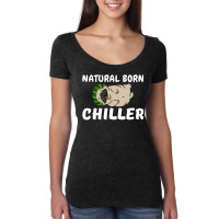 Natural Born Killer With A Watermelon Pug Twist Women's Triblend Scoop T-shirt | Artistshot