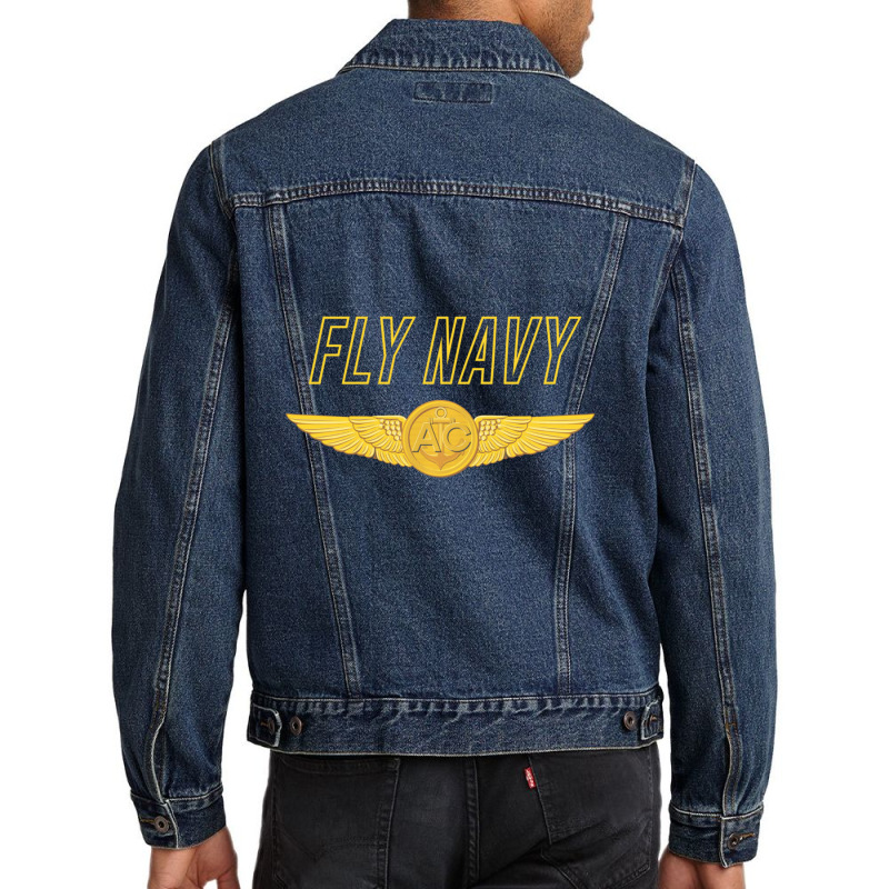 Naval Aircrew Wings Navy Aircrewman Wings Men Denim Jacket by bummercaught | Artistshot