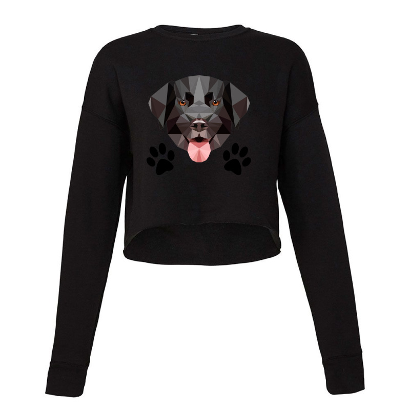 Dog Footprint - I Love My Dog Cropped Sweater by lorismerch | Artistshot