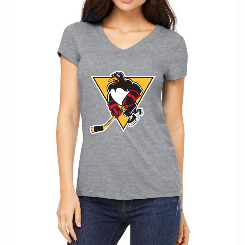 Wilkes Barre Scranton Penguins (ahl) Women's V-Neck T-Shirt by Delta66 | Artistshot