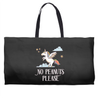 No Peanuts Please  Unicorn Theme For Peanut Allergy Kids Weekender Totes | Artistshot