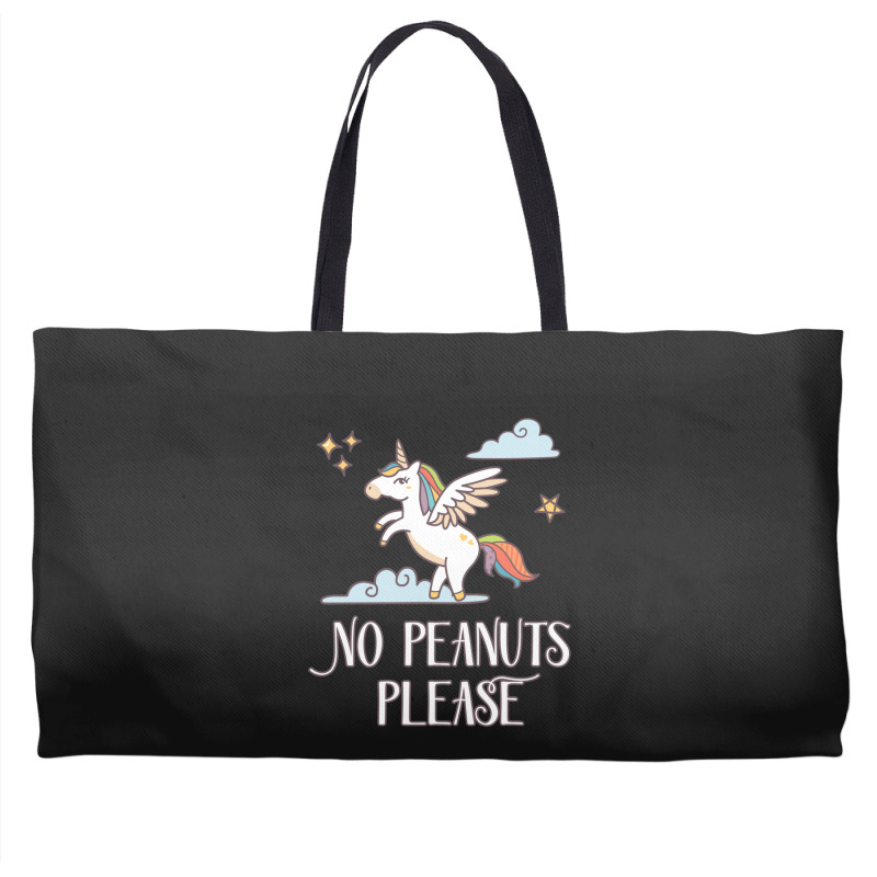 No Peanuts Please  Unicorn Theme For Peanut Allergy Kids Weekender Totes | Artistshot