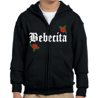 Bebecita Latina Roses Floral Youth Zipper Hoodie | Artistshot