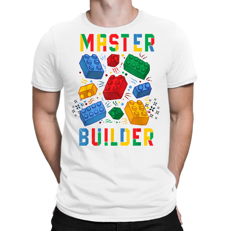 Brick Builder Funny Blocks Master Builder T Shirt T-shirt | Artistshot