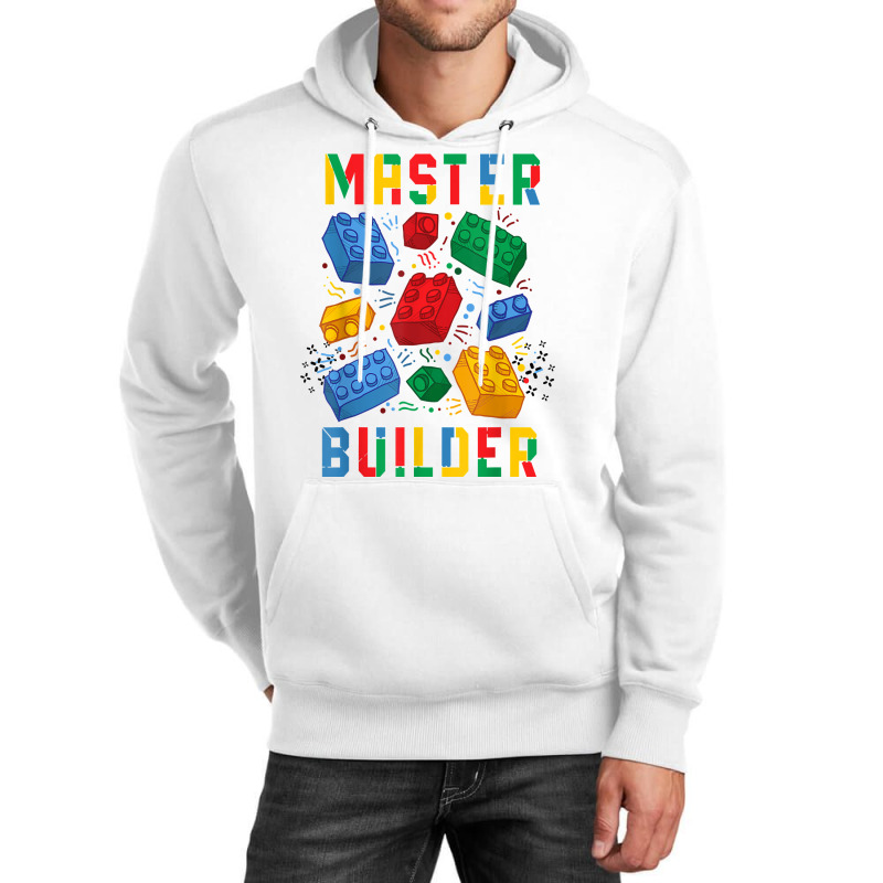 Brick Builder Funny Blocks Master Builder T Shirt Unisex Hoodie | Artistshot