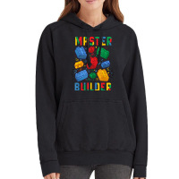 Brick Builder Funny Blocks Master Builder T Shirt Vintage Hoodie | Artistshot