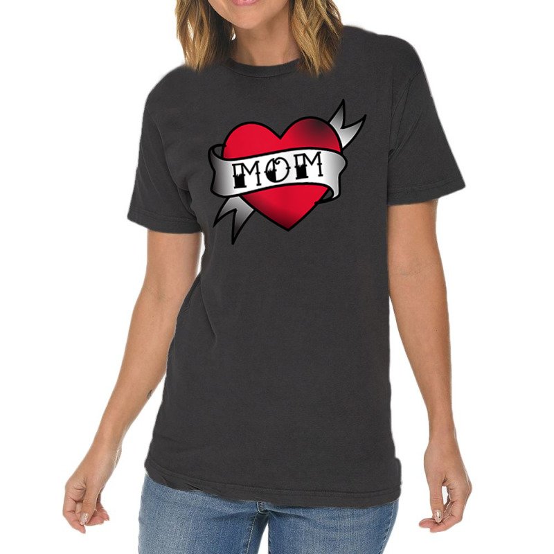 Mom Heart Tattoo Vintage T-shirt | Artistshot