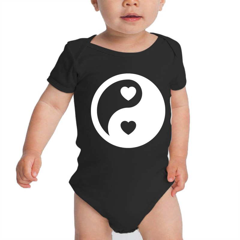 Ying Yang The Symbol Of Life & Death By Chinese Language Baby Bodysuit | Artistshot