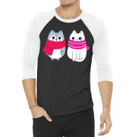 A Cat And An Owl Funny Pet Owner Cute Cutie Catowl Or Owlcat 4 3/4 Sleeve Shirt | Artistshot