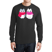 A Cat And An Owl Funny Pet Owner Cute Cutie Catowl Or Owlcat 4 Long Sleeve Shirts | Artistshot