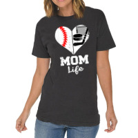 Mom Life Heart Funny Baseball Hockey Mom Vintage T-shirt | Artistshot