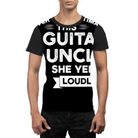 Mens Never Underestimate Guitar Uncle Guitar String Instrument T Shirt Graphic T-shirt | Artistshot