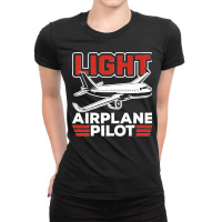 Light Airplane Pilot Private Small Airplane Aircraft Premium Ladies Fitted T-shirt | Artistshot