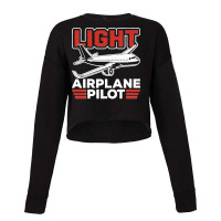 Light Airplane Pilot Private Small Airplane Aircraft Premium Cropped Sweater | Artistshot