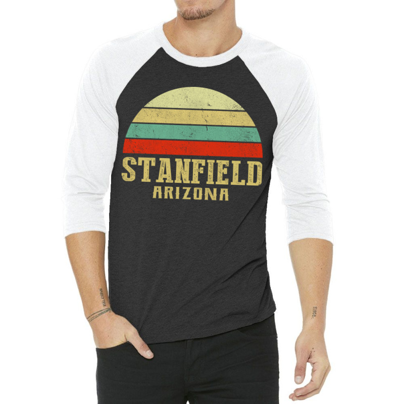 Stanfield Arizona Vintage Retro Sunset 3/4 Sleeve Shirt by JeremyHurley | Artistshot