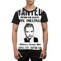 Wanted Poster John Dillinger Distressed Graphic T-shirt | Artistshot