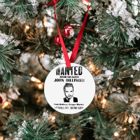 Wanted Poster John Dillinger Distressed Ornament | Artistshot