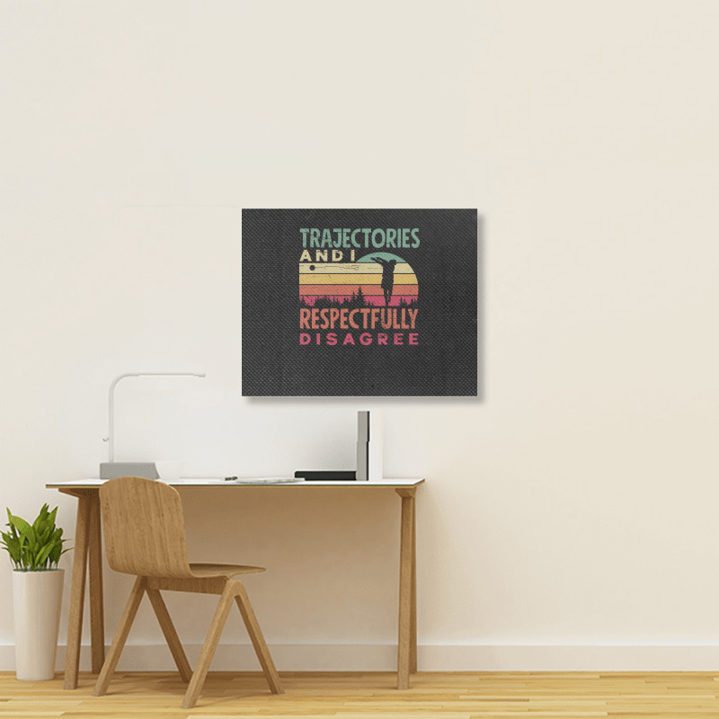 Track And Field Hammer Throwing Trajectories And I Funny Landscape Canvas Print | Artistshot