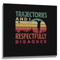 Track And Field Hammer Throwing Trajectories And I Funny Metal Print Square | Artistshot