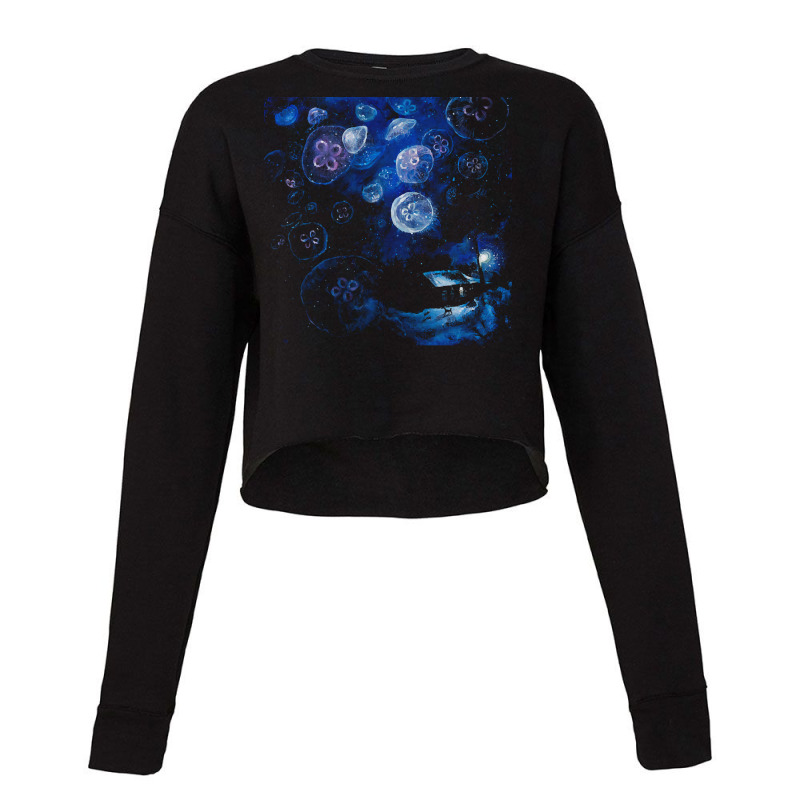 Jellyfish T  Shirt It's Jellyfishing Outside Tonight T  Shirt Cropped Sweater by ebertlance489 | Artistshot