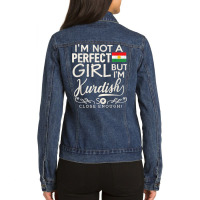 Kurdistan Flag Girl Shirt Kurdish Pride Souvenir Funny Women T Shirt Ladies Denim Jacket | Artistshot