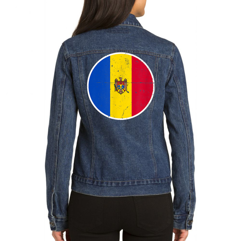 Moldova Proud Moldovan Flag T Shirt Ladies Denim Jacket by mollyschq6z | Artistshot