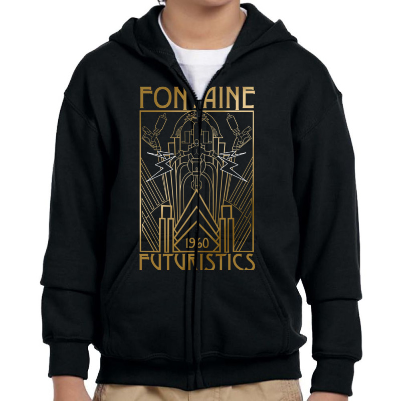 Fontaine Futuristics Youth Zipper Hoodie by ClintEWitte | Artistshot