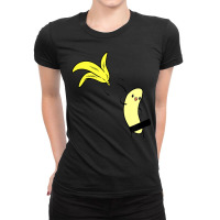 Cute Naked Undressing Banana Halloween Costume Gift Ladies Fitted T-shirt | Artistshot