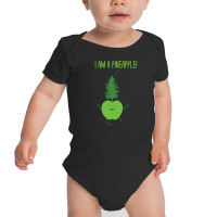 Funny Pineapple Pun Dad Jokes Humor   I'm A Pineapple Baby Bodysuit | Artistshot