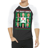 The Shady Bunch Pelosi Biden Obama Kamala Ugly Christmas Sweatshirt 3/4 Sleeve Shirt | Artistshot