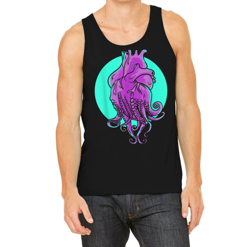 Octopus Tentacles Anatomical Heart Cardiologist Heart Expert Tank Top by AbeaJuanje | Artistshot