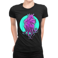 Octopus Tentacles Anatomical Heart Cardiologist Heart Expert Ladies Fitted T-shirt | Artistshot