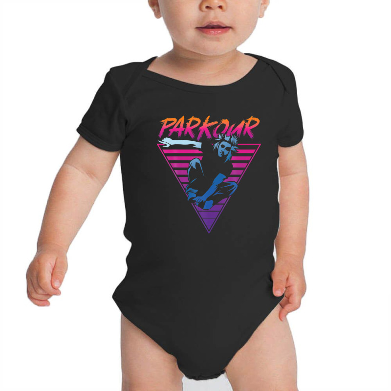 Parkour Free Running Traceur 80s 90s Retro Vintage Parkour Baby Bodysuit by naddiamuhibev | Artistshot