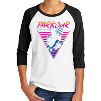 Parkour Free Running Traceur 80s 90s Retro Vintage Parkour Youth 3/4 Sleeve | Artistshot