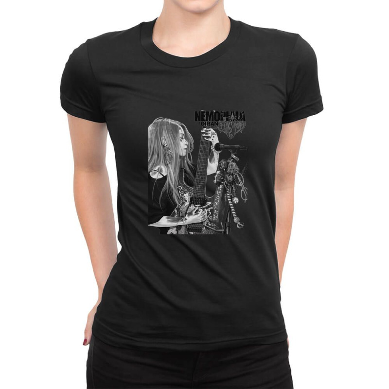 Nemophila Oiran Ladies Fitted T-Shirt by AmyGriffin | Artistshot