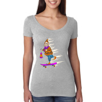 Grandmother Skateboard Women's Triblend Scoop T-shirt | Artistshot