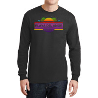 Playa Del Amor Beach Mexico Palm Trees Sunset Summer Gift Gift Long Sleeve Shirts | Artistshot