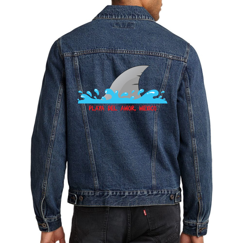 Playa Del Amor Mexico For Men Denim Jacket by EdieTiffany | Artistshot