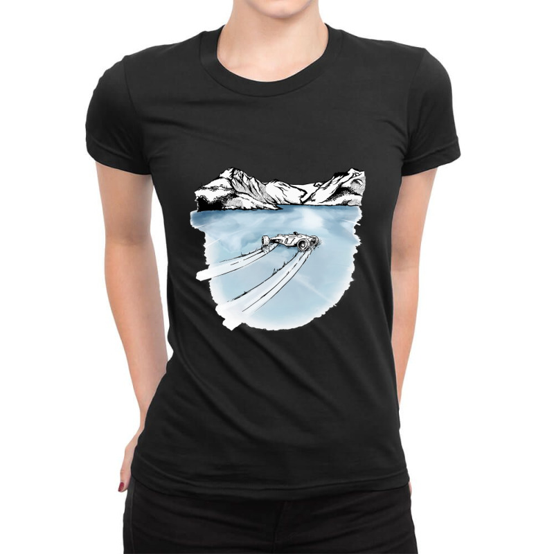 Trackmania - Arctic Lake Slide Ladies Fitted T-Shirt by GaryDustinKnutson | Artistshot