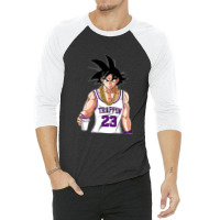 Trap Goku 3/4 Sleeve Shirt | Artistshot