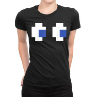 Retro Arcade Video Game Ghost Ladies Fitted T-shirt | Artistshot